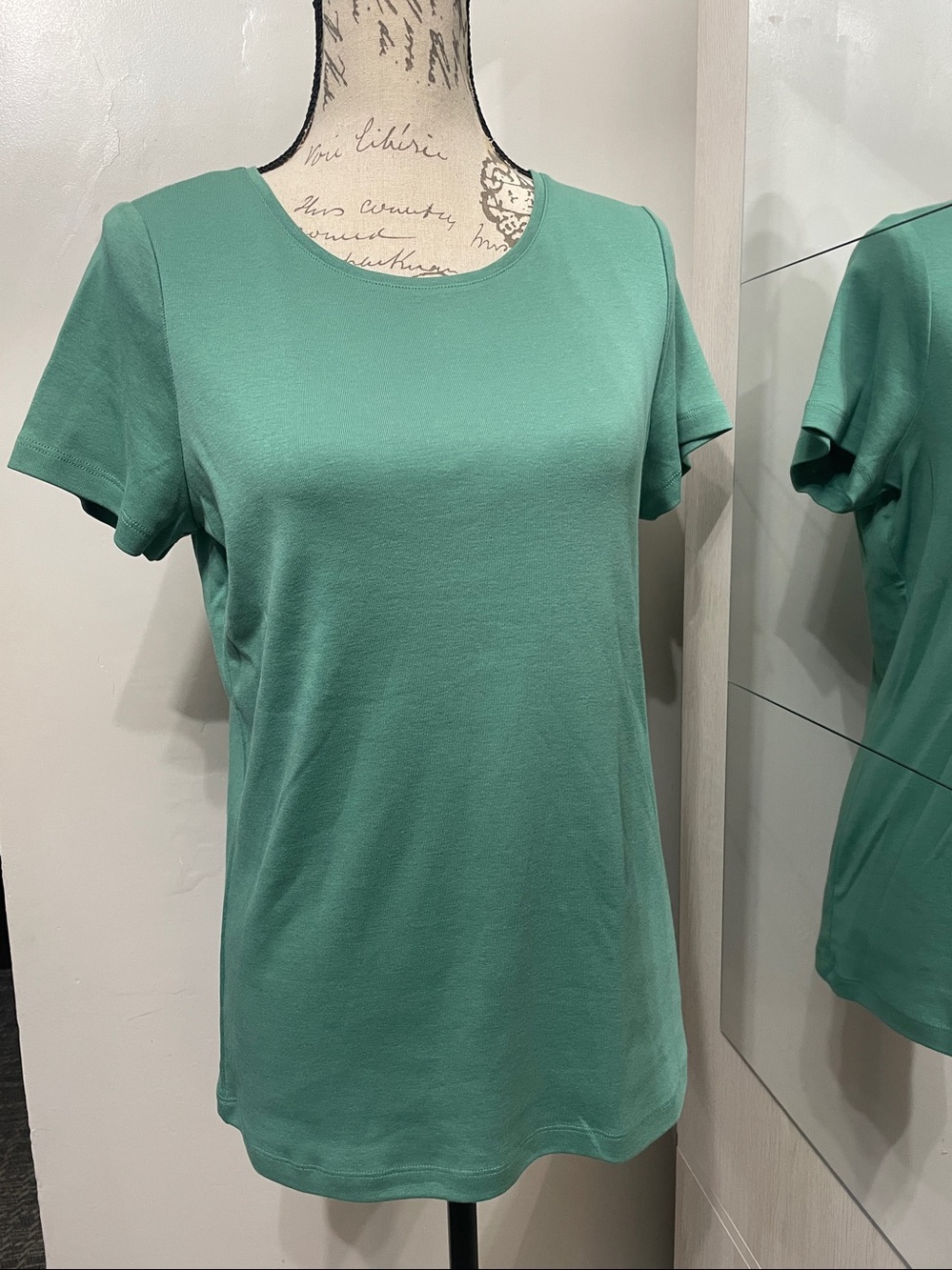St. John's Bay Short Sleeve Crew Neck Polo - Seafoam Green